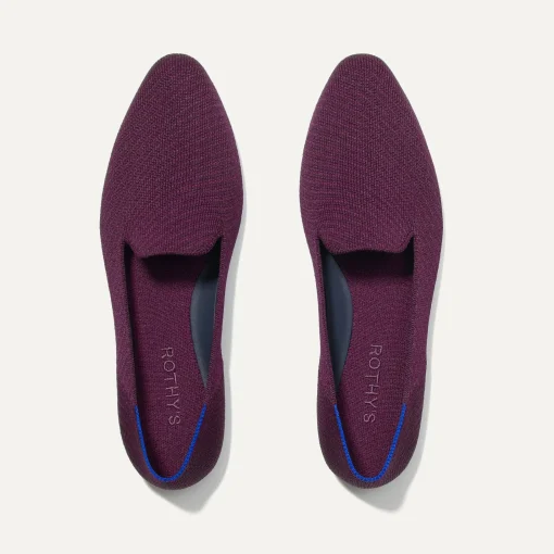 Rothy's The Almond Loafer^The Almond Loafer Plum Twill