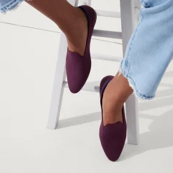 Rothy's The Almond Loafer^The Almond Loafer Plum Twill