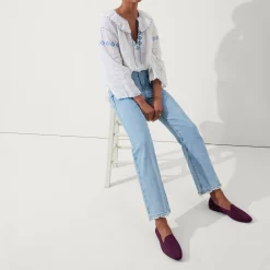 Rothy's The Almond Loafer^The Almond Loafer Plum Twill