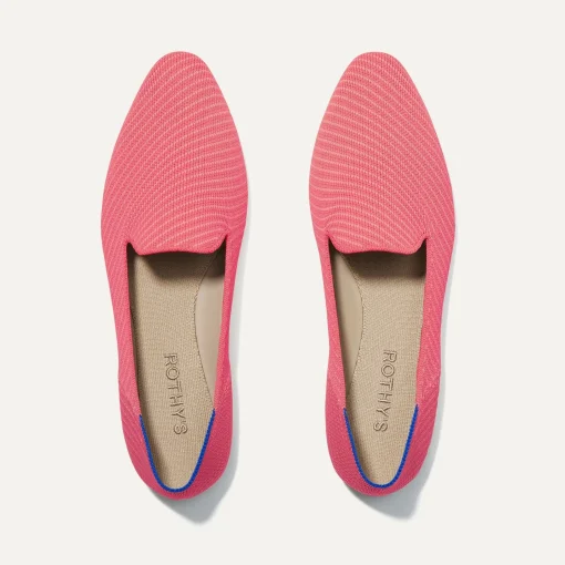 Rothy's The Almond Loafer^The Almond Loafer Ruby Grapefruit Twill