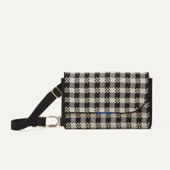 Rothy's Crossbody & Belt Bags^The Belt Bag Black And Canvas Gingham