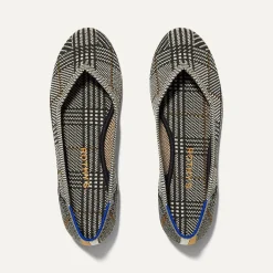 Rothy's The Flat^The Flat Black Glen Plaid