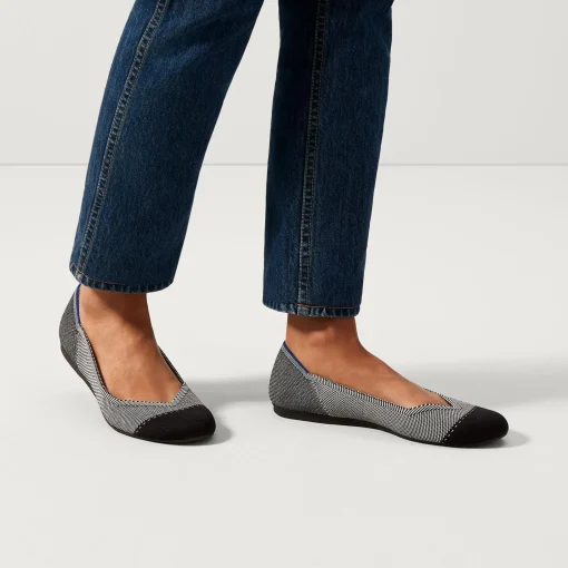 Rothy's The Flat^The Flat Grey Mist Captoe