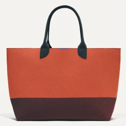 Rothy's Totes^The Lightweight Mega Tote Indigo Spice Twill