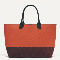 Rothy's Totes^The Lightweight Mega Tote Indigo Spice Twill