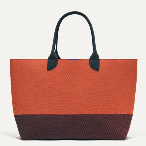 Rothy's Totes^The Lightweight Mega Tote Indigo Spice Twill
