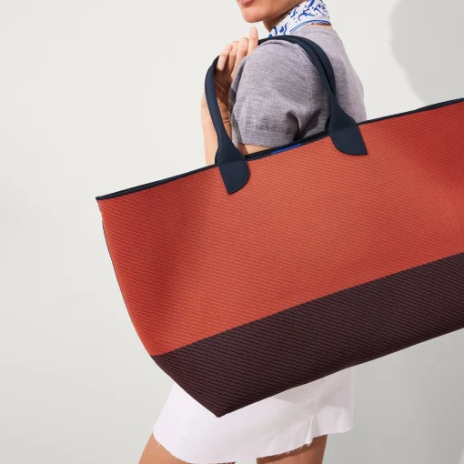 Rothy's Totes^The Lightweight Mega Tote Indigo Spice Twill