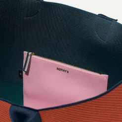 Rothy's Totes^The Lightweight Mega Tote Indigo Spice Twill