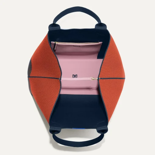 Rothy's Totes^The Lightweight Mega Tote Indigo Spice Twill