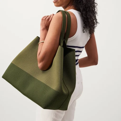 Rothy's Totes^The Lightweight Mega Tote Olive Twill