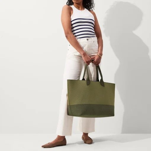 Rothy's Totes^The Lightweight Mega Tote Olive Twill