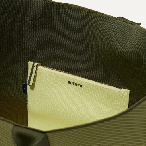 Rothy's Totes^The Lightweight Mega Tote Olive Twill