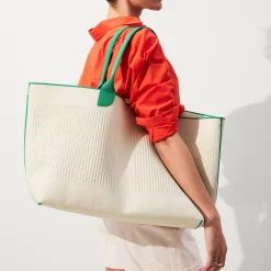 Rothy's Totes^The Lightweight Mega Tote Courtside White