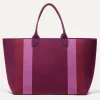 Rothy's Totes^The Lightweight Mega Tote Mulberry Rugby Stripe
