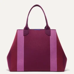 Rothy's Totes^The Lightweight Mega Tote Mulberry Rugby Stripe