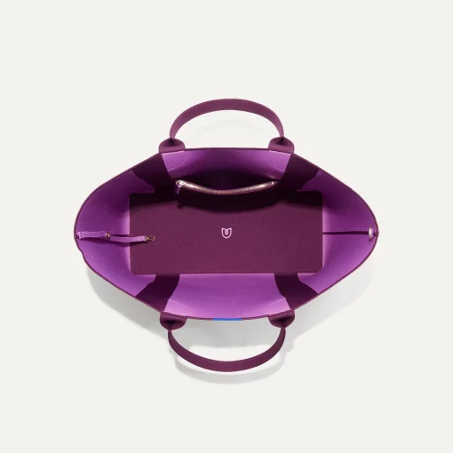 Rothy's Totes^The Lightweight Mega Tote Mulberry Rugby Stripe