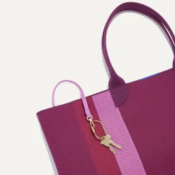 Rothy's Totes^The Lightweight Mega Tote Mulberry Rugby Stripe