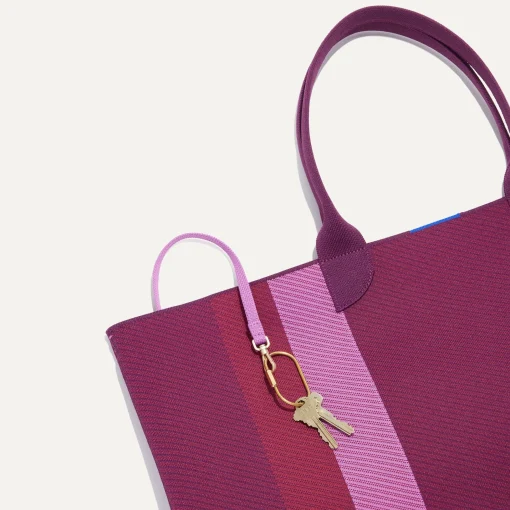 Rothy's Totes^The Lightweight Mega Tote Mulberry Rugby Stripe