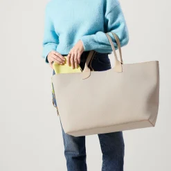 Rothy's Totes^The Lightweight Mega Tote Chai Twill
