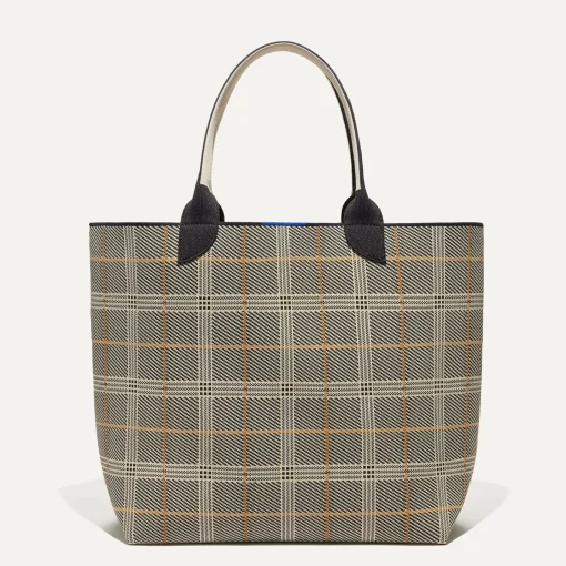 Rothy's Totes^The Lightweight Tote Black Glen Plaid