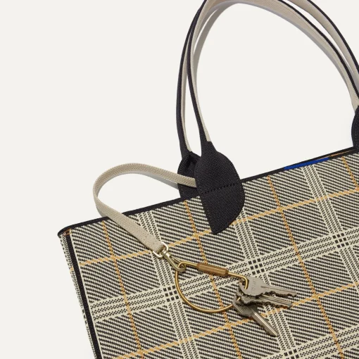 Rothy's Totes^The Lightweight Tote Black Glen Plaid