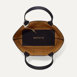Rothy's Totes^The Lightweight Tote Black Glen Plaid