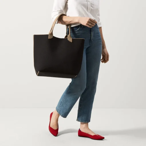 Rothy's Totes^The Lightweight Tote Black Portobello