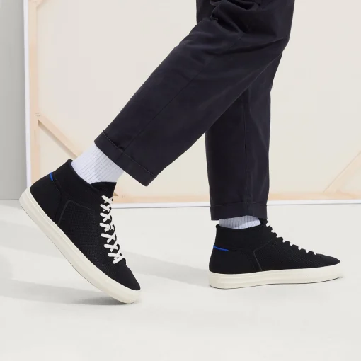 Rothy's The High Top^The Men's High Top Sneaker Black