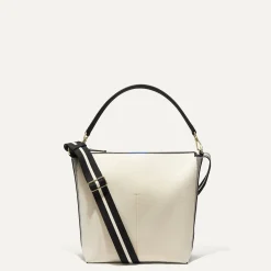 Rothy's Handbags^The Mini Zip Bucket Ivory And Black