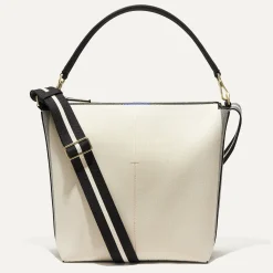 Rothy's Handbags^The Mini Zip Bucket Ivory And Black