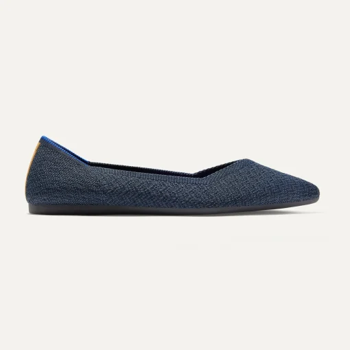 Rothy's The Point^The Point Navy Herringbone