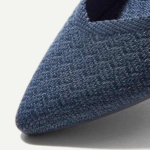 Rothy's The Point^The Point Navy Herringbone
