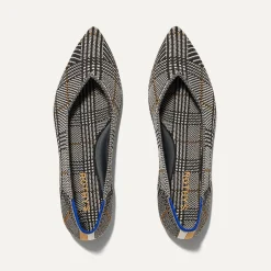 Rothy's The Point^The Point Ii Black Glen Plaid