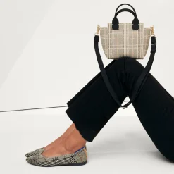 Rothy's The Point^The Point Ii Black Glen Plaid