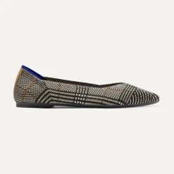 Rothy's The Point^The Point Ii Black Glen Plaid