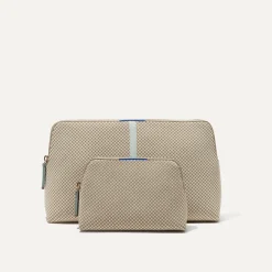 Rothy's Clutches & Pouches^The Vanity Set Coastal Mini Check