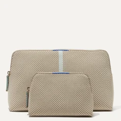 Rothy's Clutches & Pouches^The Vanity Set Coastal Mini Check