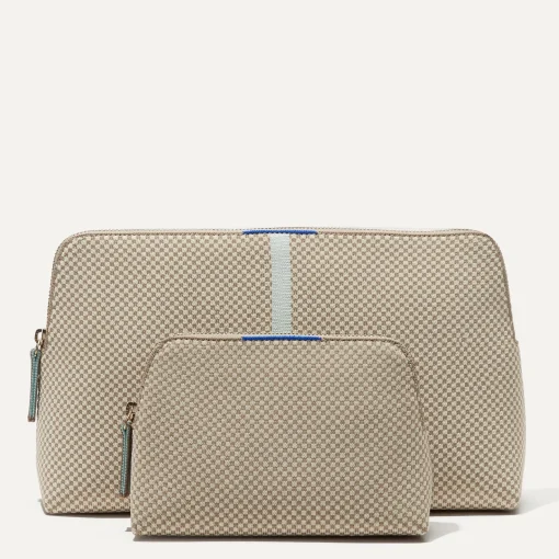 Rothy's Clutches & Pouches^The Vanity Set Coastal Mini Check