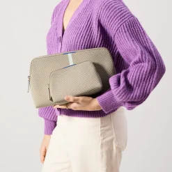 Rothy's Clutches & Pouches^The Vanity Set Coastal Mini Check