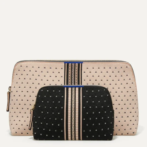 Rothy's Clutches & Pouches^The Vanity Set Tuxedo Stripe