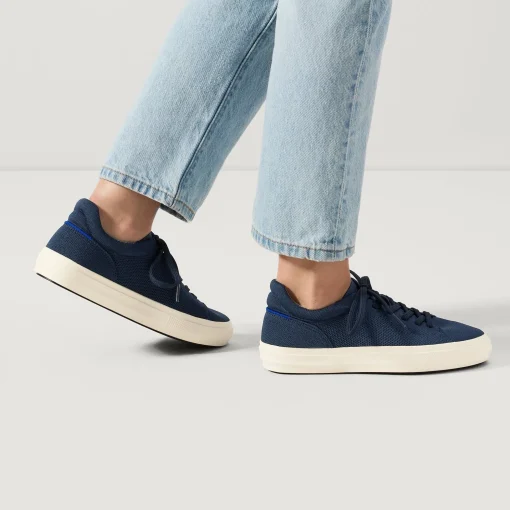 Rothy's The Lace Up^The Women's Rs02 Sneaker Navy