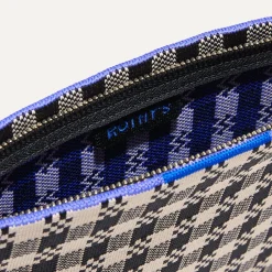 Rothy's Clutches & Pouches^The Wristlet Black And Canvas Gingham
